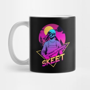 Clay Pigeon Trap Skeet Shooting Retro Design Gifts Mug